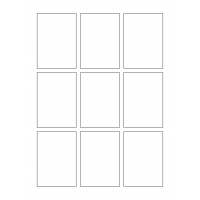 40723 - Label Size 57.8mm x 81.2mm - 9 label(s) per sheet