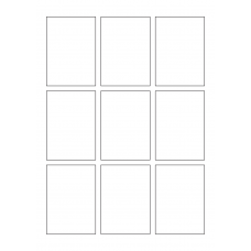 40723 - Label Size 57.8mm x 81.2mm - 9 label(s) per sheet 