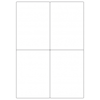 40726 - Label Size 100mm x 142mm - 4 label(s) per sheet