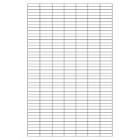 40727 - Label Size 25.431mm x 6.376mm - 308 label(s) per sheet