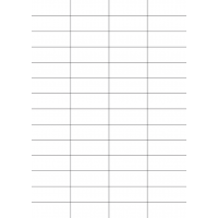 40729 - Label Size 52mm x 21mm - 56 label(s) per sheet