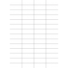 40729 - Label Size 52mm x 21mm - 56 label(s) per sheet 