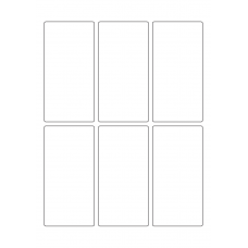 40734 - Label Size 60mm x 120mm - 6 label(s) per sheet 