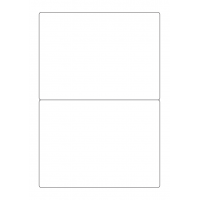 40736 - Label Size 180mm x 130mm - 2 label(s) per sheet