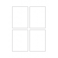 40738 - Label Size 80mm x 110mm - 4 label(s) per sheet