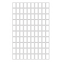 40742 - Label Size 15.8mm x 25.4mm - 100 label(s) per sheet