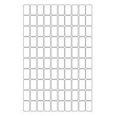 40742 - Label Size 15.8mm x 25.4mm - 100 label(s) per sheet 