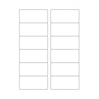 40743 - Label Size 85mm x 40mm - 12 label(s) per sheet