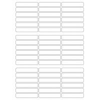 40747 - Label Size 66mm x 13mm - 54 label(s) per sheet