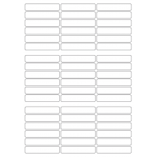 40747 - Label Size 66mm x 13mm - 54 label(s) per sheet 