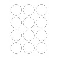 40750 - Label Size 56mm x 56mm - 12 label(s) per sheet
