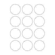40750 - Label Size 56mm x 56mm - 12 label(s) per sheet 