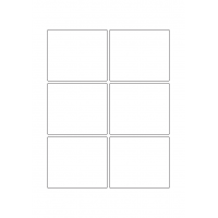 40751 - Label Size 82mm x 70mm - 6 label(s) per sheet
