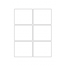 40751 - Label Size 82mm x 70mm - 6 label(s) per sheet 