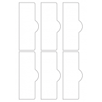 40753 - Label Size 57mm x 140mm - 6 label(s) per sheet