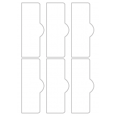 40753 - Label Size 57mm x 140mm - 6 label(s) per sheet 