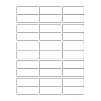 40754 - Label Size 63.5mm x 24mm - 30 label(s) per sheet