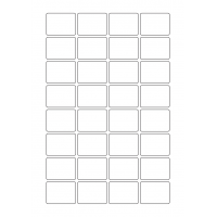 40755 - Label Size 40mm x 30mm - 32 label(s) per sheet