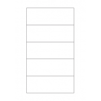 40758 - Label Size 140mm x 50mm - 5 label(s) per sheet