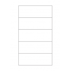 40758 - Label Size 140mm x 50mm - 5 label(s) per sheet 