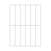 40759 - Label Size 30mm x 120mm - 12 label(s) per sheet