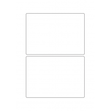 40764 - Label Size 156mm x 110mm - 2 label(s) per sheet 