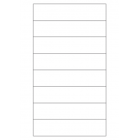 40767 - Label Size 155mm x 35mm - 8 label(s) per sheet