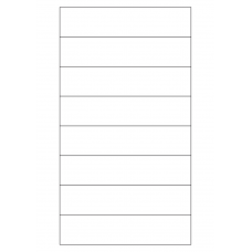 40767 - Label Size 155mm x 35mm - 8 label(s) per sheet 