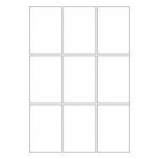 40768 - Label Size 60mm x 88mm - 9 label(s) per sheet 