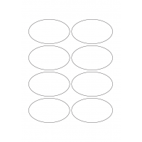 40770 - Label Size 86mm x 51mm - 8 label(s) per sheet