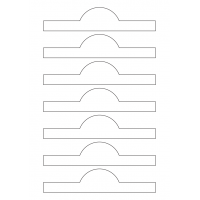 40771 - Label Size 167mm x 35mm - 7 label(s) per sheet