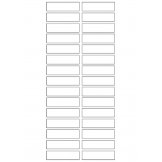 40773 - Label Size 60mm x 16mm - 30 label(s) per sheet 