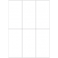 40777 - Label Size 70mm x 145mm - 6 label(s) per sheet