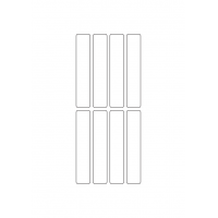 40780 - Label Size 19mm x 100mm - 8 label(s) per sheet