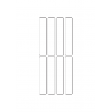 40780 - Label Size 19mm x 100mm - 8 label(s) per sheet 