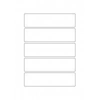 40782 - Label Size 152mm x 40mm - 5 label(s) per sheet
