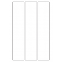 40783 - Label Size 55mm x 140mm - 6 label(s) per sheet 40783 - Label Size 55mm x 140mm - 6 label(s) per sheet