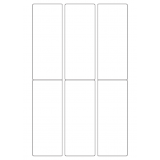 40783 - Label Size 55mm x 140mm - 6 label(s) per sheet 