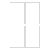 40795 - Label Size 85mm x 128mm - 4 label(s) per sheet