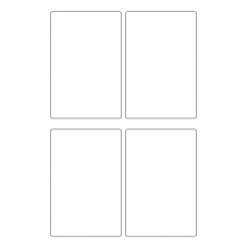 40795 - Label Size 85mm x 128mm - 4 label(s) per sheet 