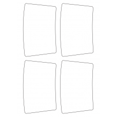 40804 - Label Size 84.11mm x 134.69mm - 4 label(s) per sheet 