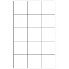 40807 - Label Size 60mm x 58mm - 15 label(s) per sheet 