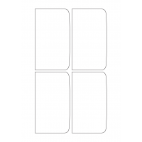 40811 - Label Size 73mm x 127mm - 4 label(s) per sheet