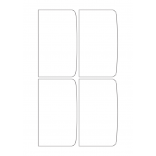 40811 - Label Size 73mm x 127mm - 4 label(s) per sheet 