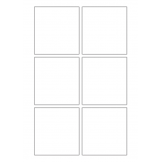 40812 - Label Size 82mm x 86.8mm - 6 label(s) per sheet 