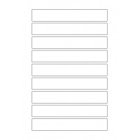 40813 - Label Size 160mm x 25mm - 9 label(s) per sheet