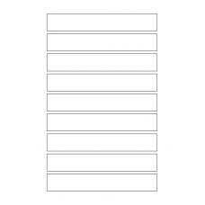 40813 - Label Size 160mm x 25mm - 9 label(s) per sheet 