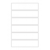 40814 - Label Size 160mm x 40mm - 6 label(s) per sheet