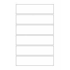 40814 - Label Size 160mm x 40mm - 6 label(s) per sheet 