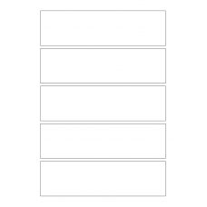 40815 - Label Size 180mm x 50mm - 5 label(s) per sheet 